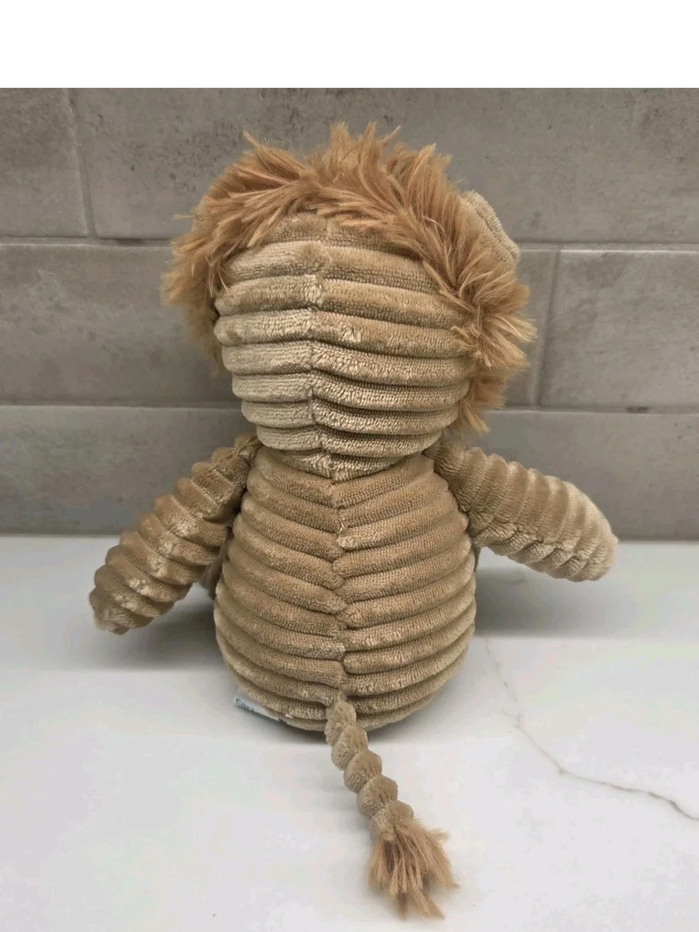Carters Tan Brown Ribbed Corduroy Plush Lion Baby Toy Stuffed Animal Lovey 2020